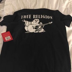 True Religion NWT Buddha dark navy or black tee m